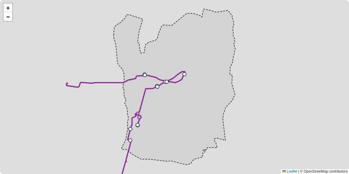 Carte du réseau de transport en commun à Orleix - lignes de bus et arrêts