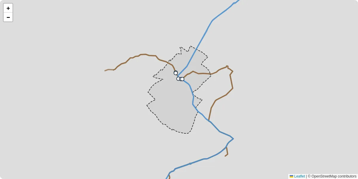 Carte du réseau de transport en commun à Orvilliers - lignes de bus et arrêts