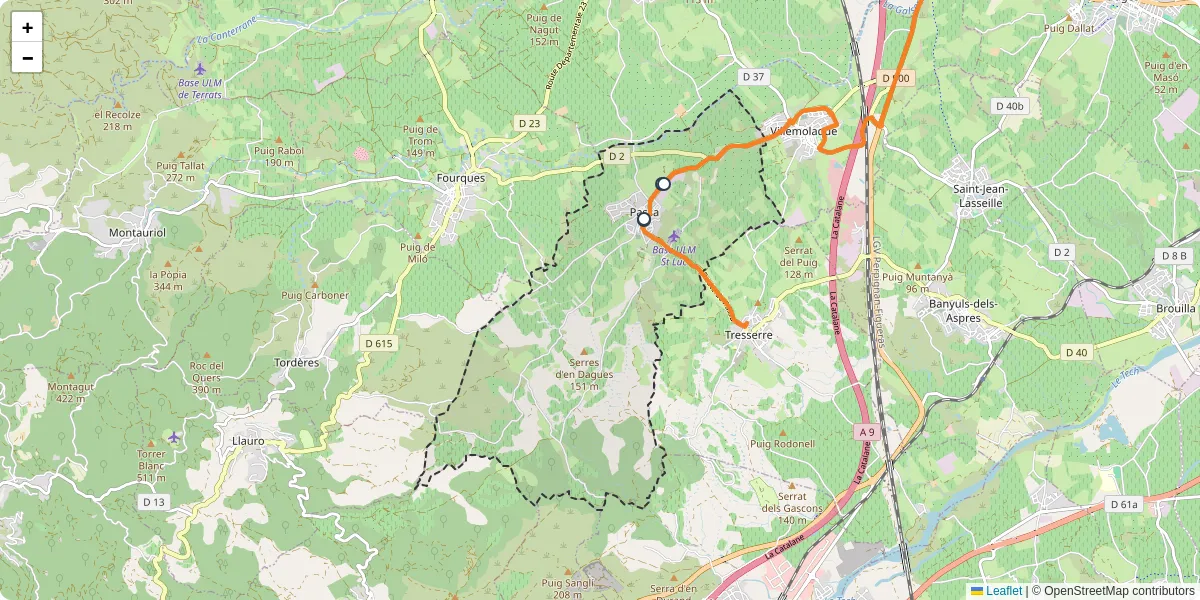 Carte du réseau de transport en commun à Passa - lignes de bus et arrêts