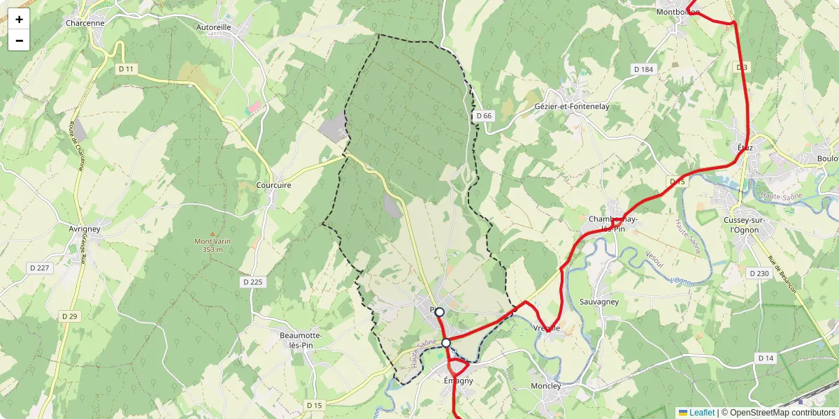 Carte du réseau de transport en commun à Pin - lignes de bus et arrêts