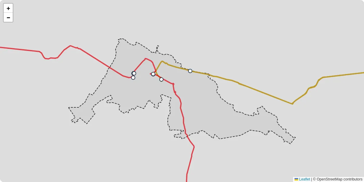 Carte du réseau de transport en commun à Pont-Audemer - lignes de bus et arrêts