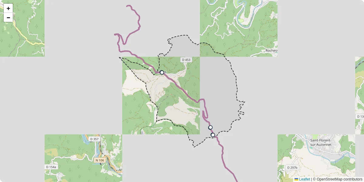 Carte du réseau de transport en commun à Portes - lignes de bus et arrêts