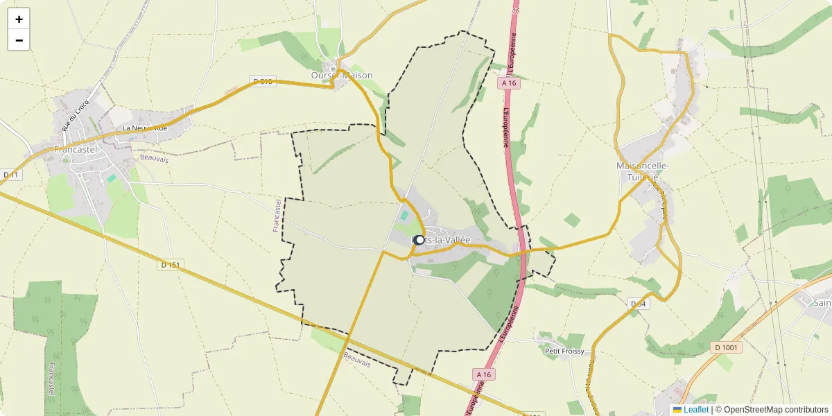 Carte du réseau de transport en commun à Puits-la-Vallée - lignes de bus et arrêts