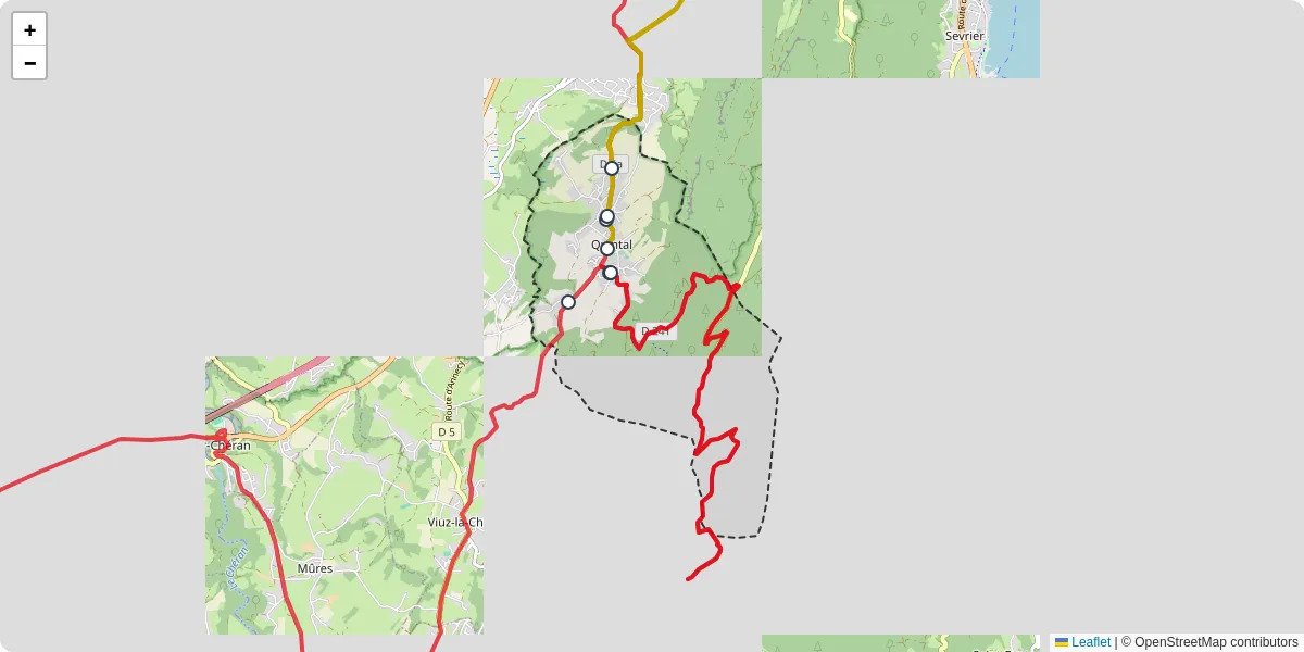 Carte du réseau de transport en commun à Quintal - lignes de bus et arrêts
