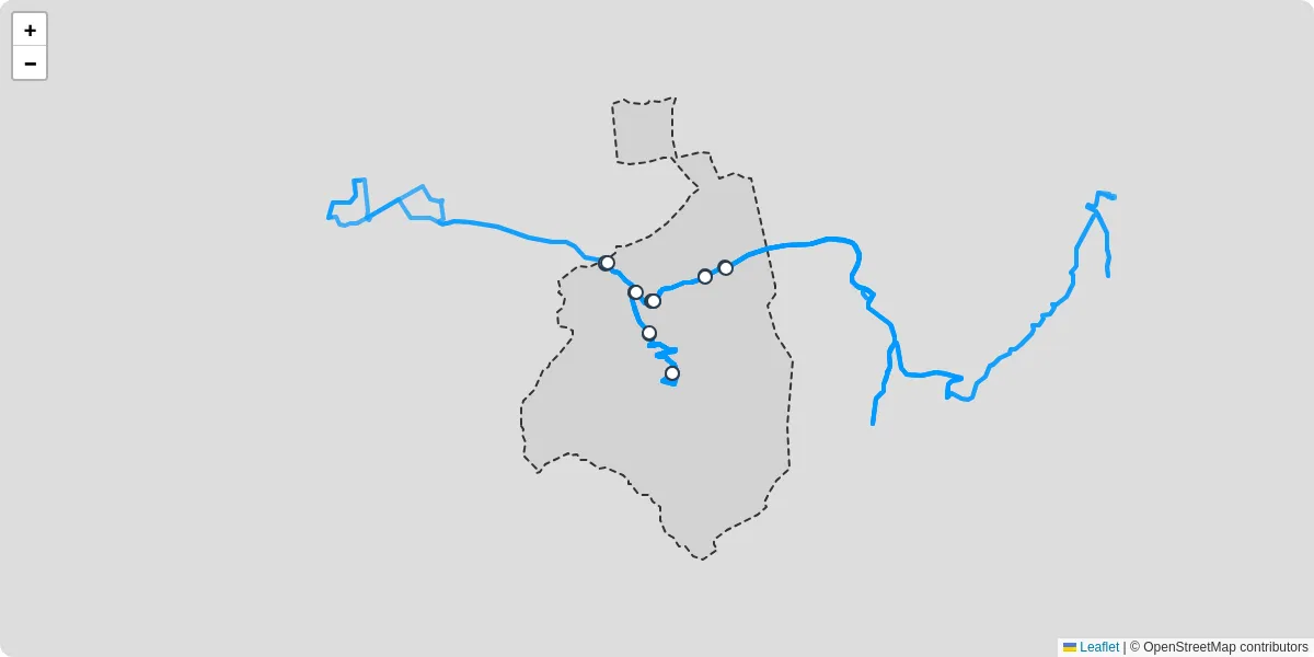 Carte du réseau de transport en commun à Rambaud - lignes de bus et arrêts