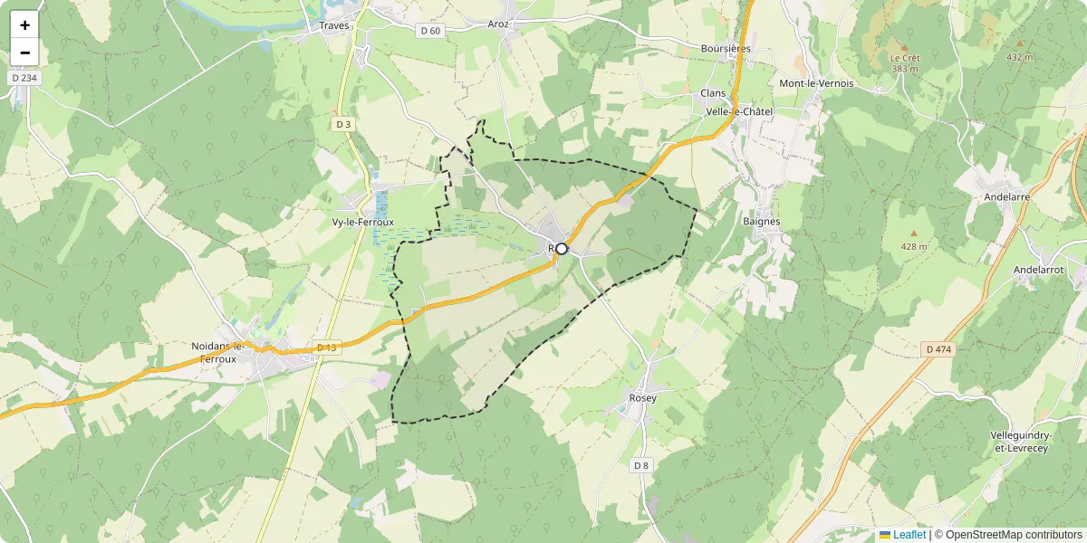 Carte du réseau de transport en commun à Raze - lignes de bus et arrêts