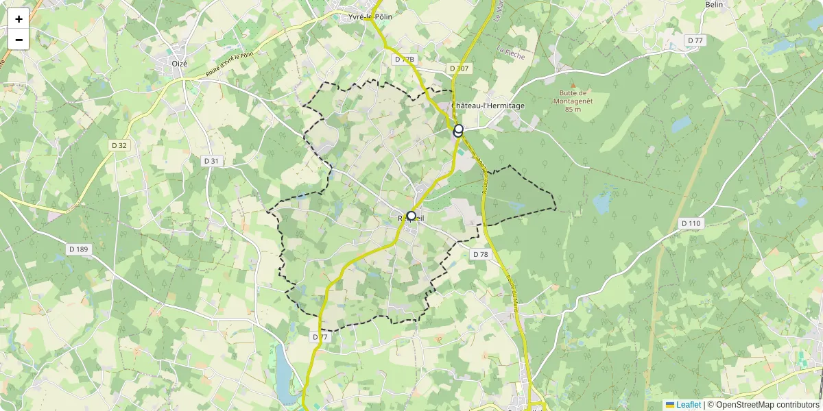 Carte du réseau de transport en commun à Requeil - lignes de bus et arrêts