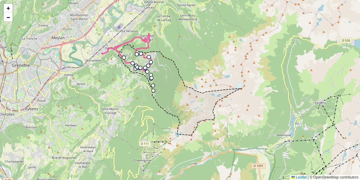 Carte du réseau de transport en commun à Revel - lignes de bus et arrêts