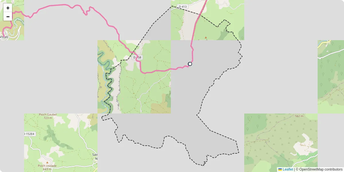 Carte du réseau de transport en commun à Rogues - lignes de bus et arrêts