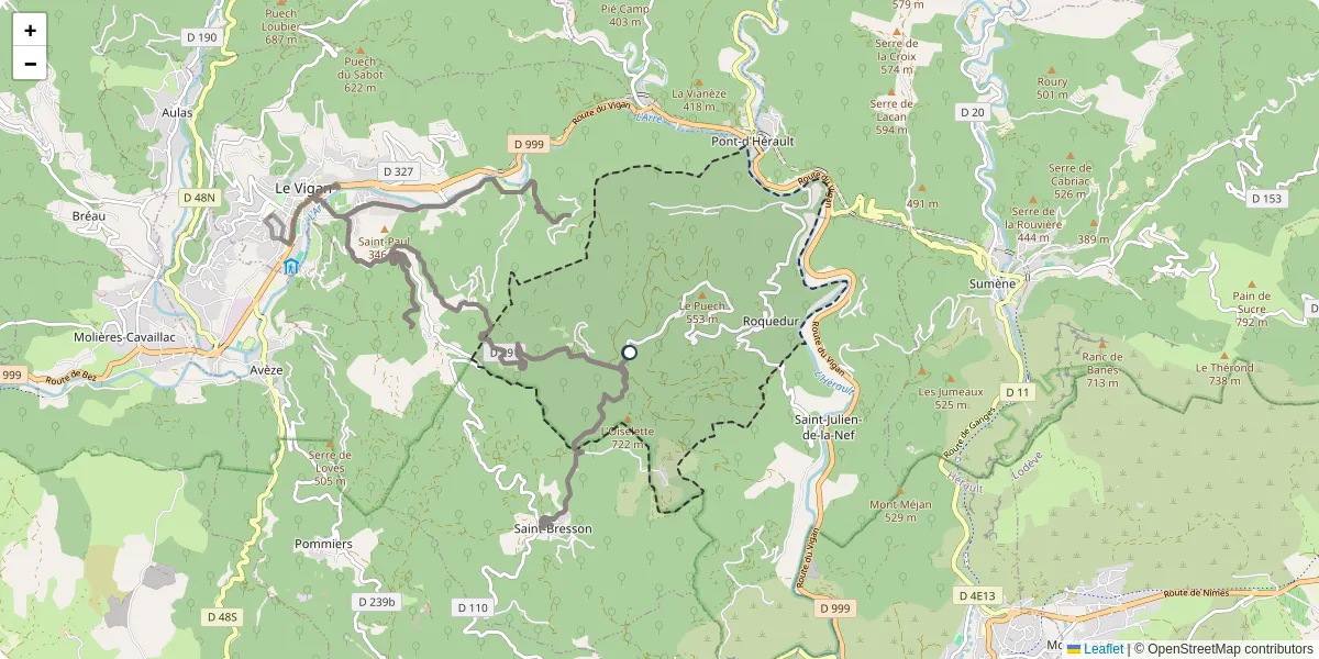 Carte du réseau de transport en commun à Roquedur - lignes de bus et arrêts