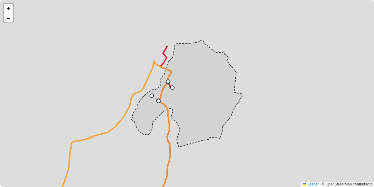 Carte du réseau de transport en commun à Roquefort-sur-Garonne - lignes de bus et arrêts