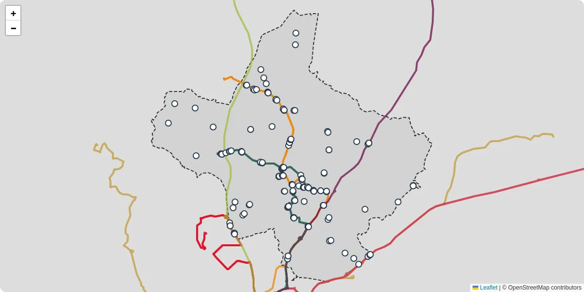 Carte du réseau de transport en commun à Saint-Avé - lignes de bus et arrêts