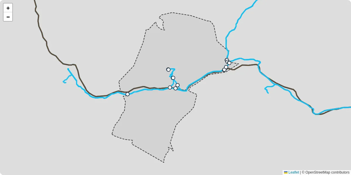 Carte du réseau de transport en commun à Saint-Benoît - lignes de bus et arrêts