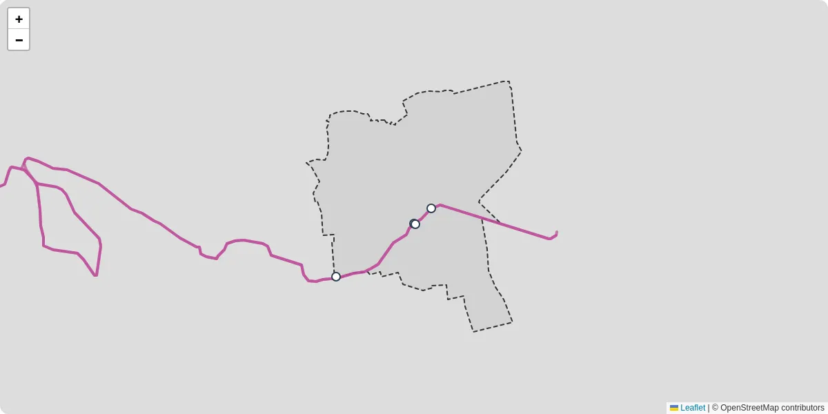 Carte du réseau de transport en commun à Saint-Fiacre - lignes de bus et arrêts