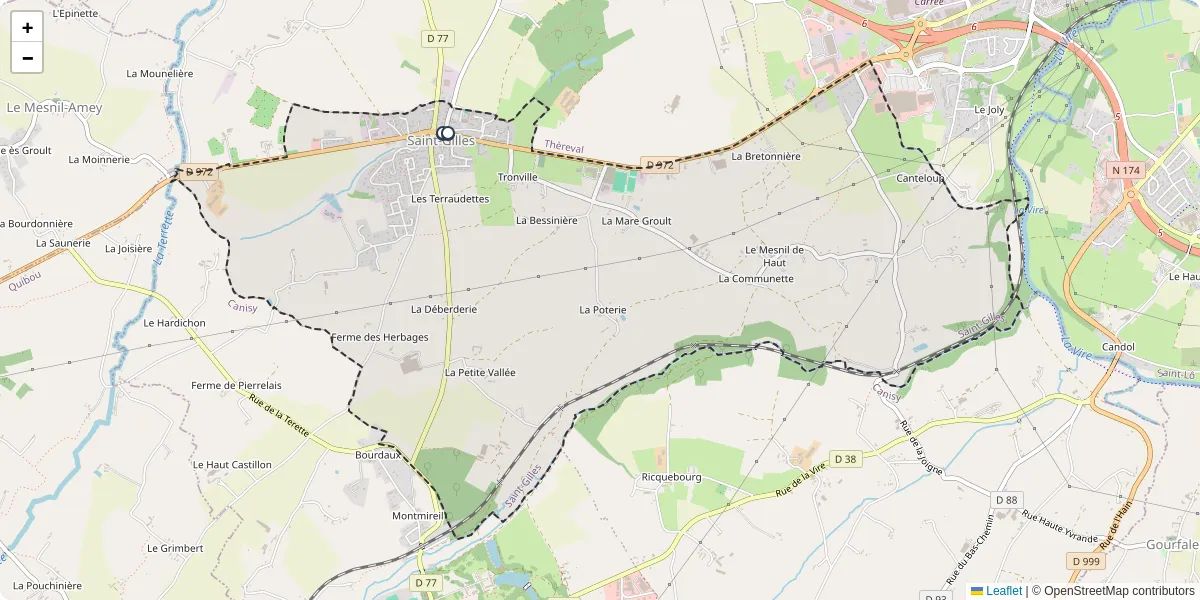 Carte du réseau de transport en commun à Saint-Gilles - lignes de bus et arrêts