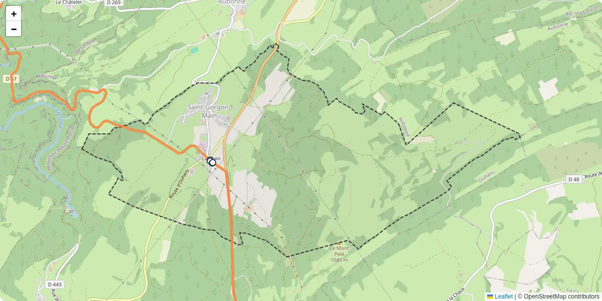Carte du réseau de transport en commun à Saint-Gorgon-Main - lignes de bus et arrêts