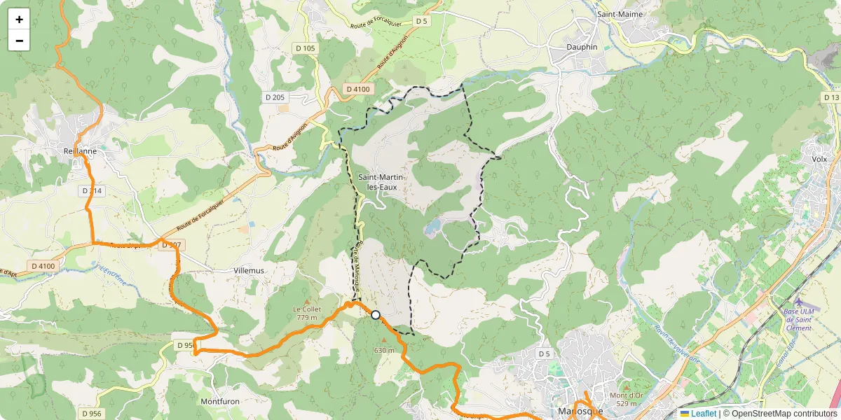 Carte du réseau de transport en commun à Saint-Martin-les-Eaux - lignes de bus et arrêts