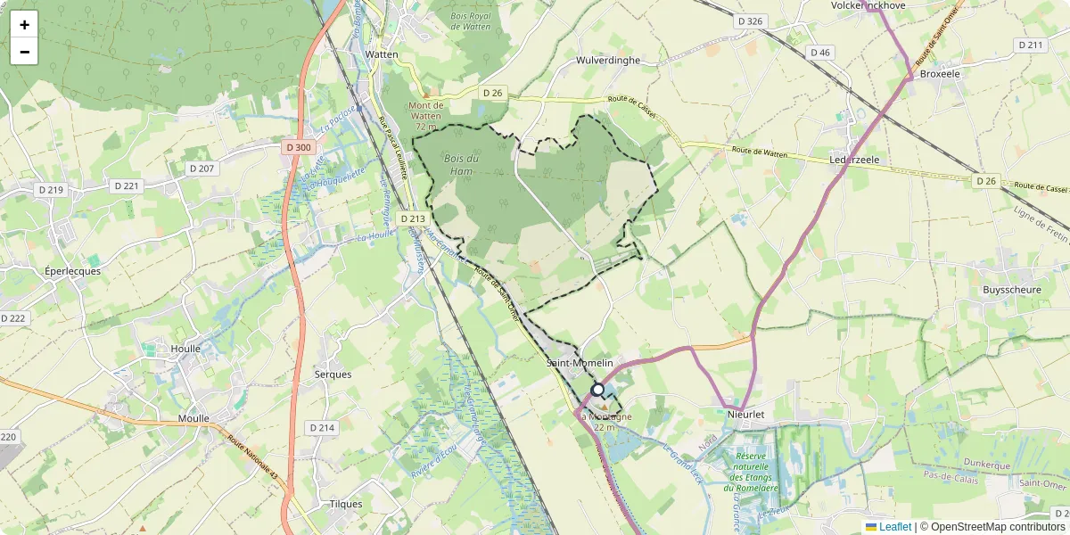 Carte du réseau de transport en commun à Saint-Momelin - lignes de bus et arrêts