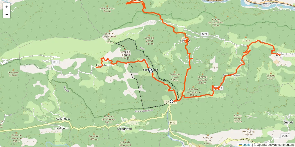 Carte du réseau de transport en commun à Saint-Pierre - lignes de bus et arrêts