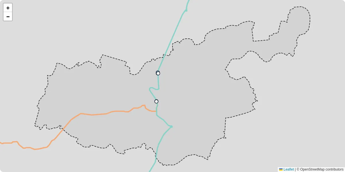 Carte du réseau de transport en commun à Saint-Sever - lignes de bus et arrêts