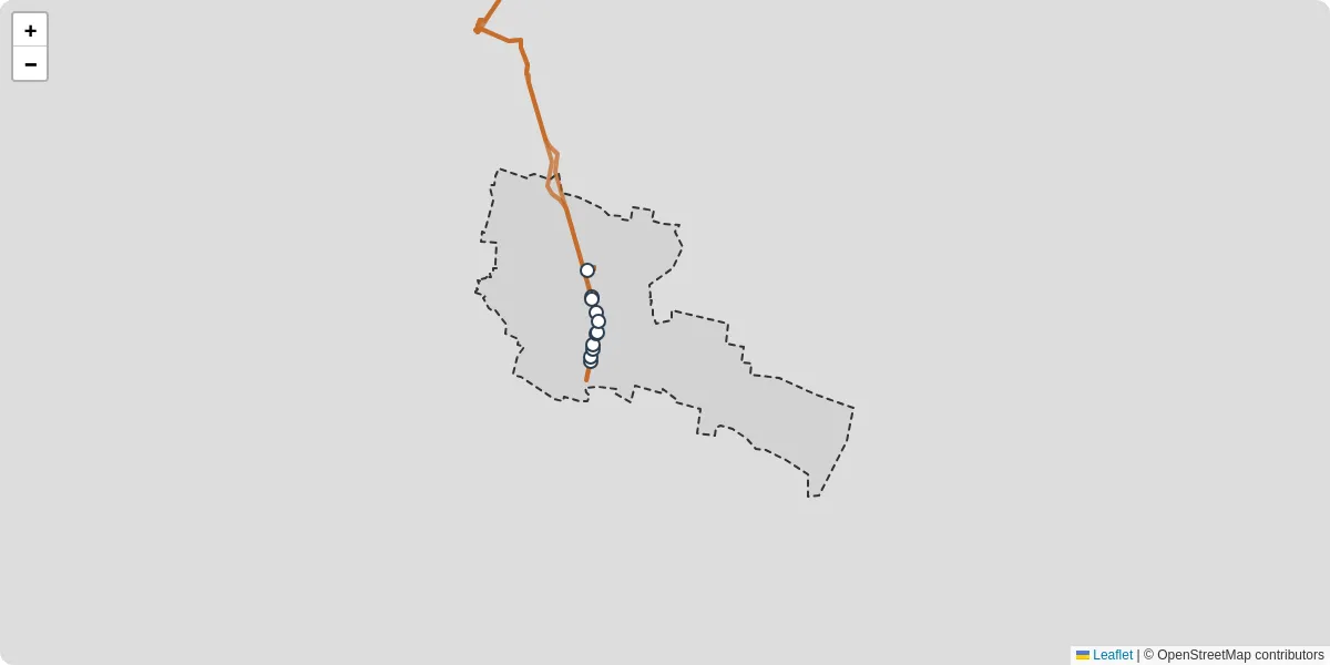 Carte du réseau de transport en commun à Sainte-Croix-en-Plaine - lignes de bus et arrêts