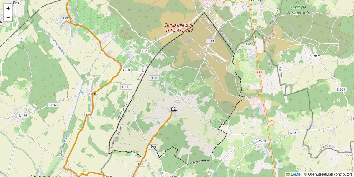 Carte du réseau de transport en commun à Saix - lignes de bus et arrêts