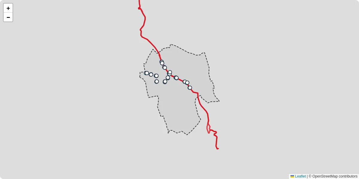 Carte du réseau de transport en commun à Seloncourt - lignes de bus et arrêts