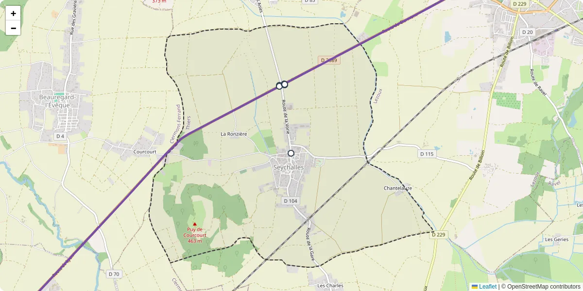Carte du réseau de transport en commun à Seychalles - lignes de bus et arrêts