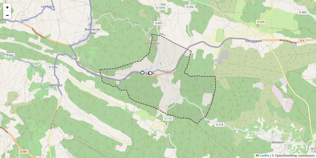 Carte du réseau de transport en commun à Seynes - lignes de bus et arrêts