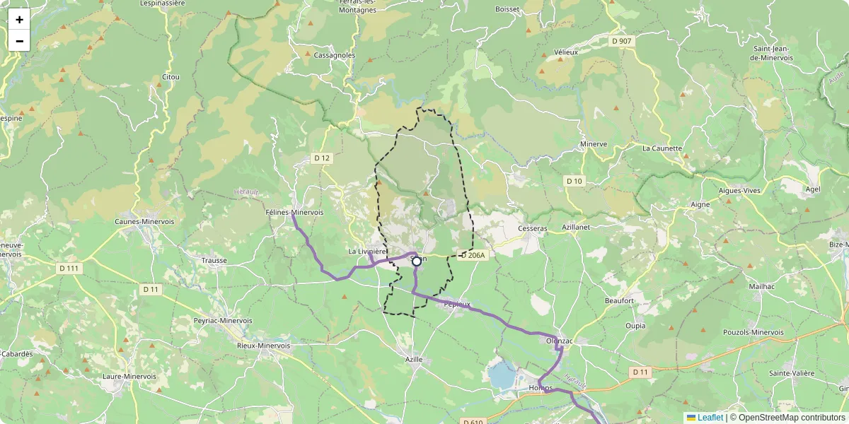 Carte du réseau de transport en commun à Siran - lignes de bus et arrêts