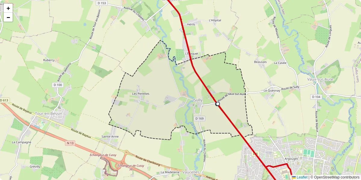 Carte du réseau de transport en commun à Sully - lignes de bus et arrêts