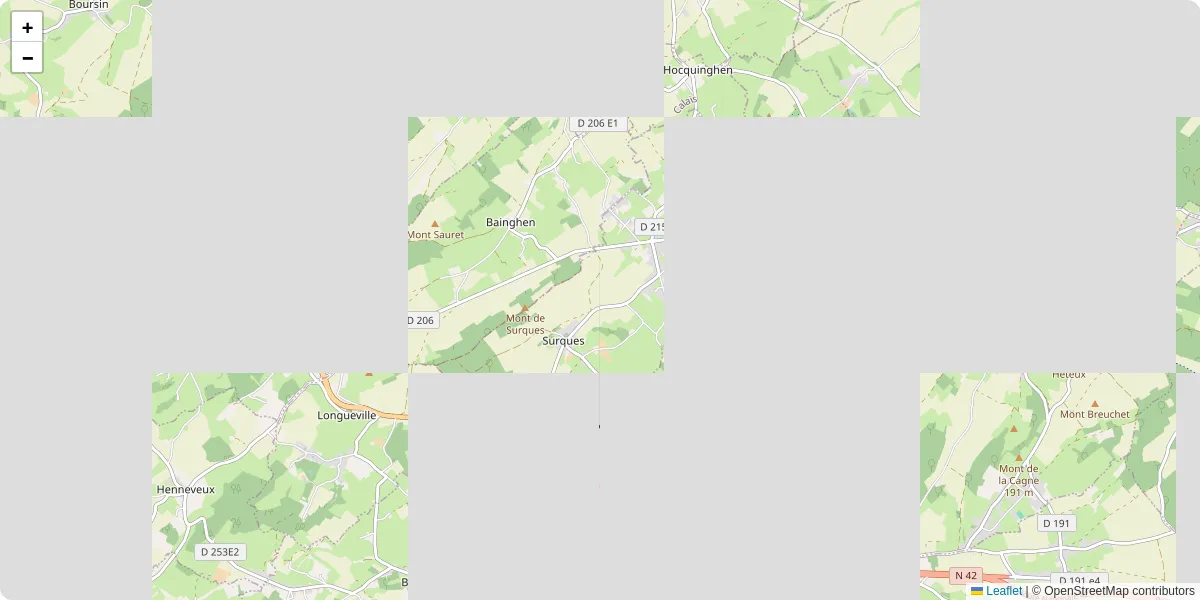 Carte du réseau de transport en commun à Surques - lignes de bus et arrêts