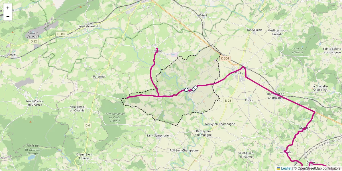 Carte du réseau de transport en commun à Tennie - lignes de bus et arrêts
