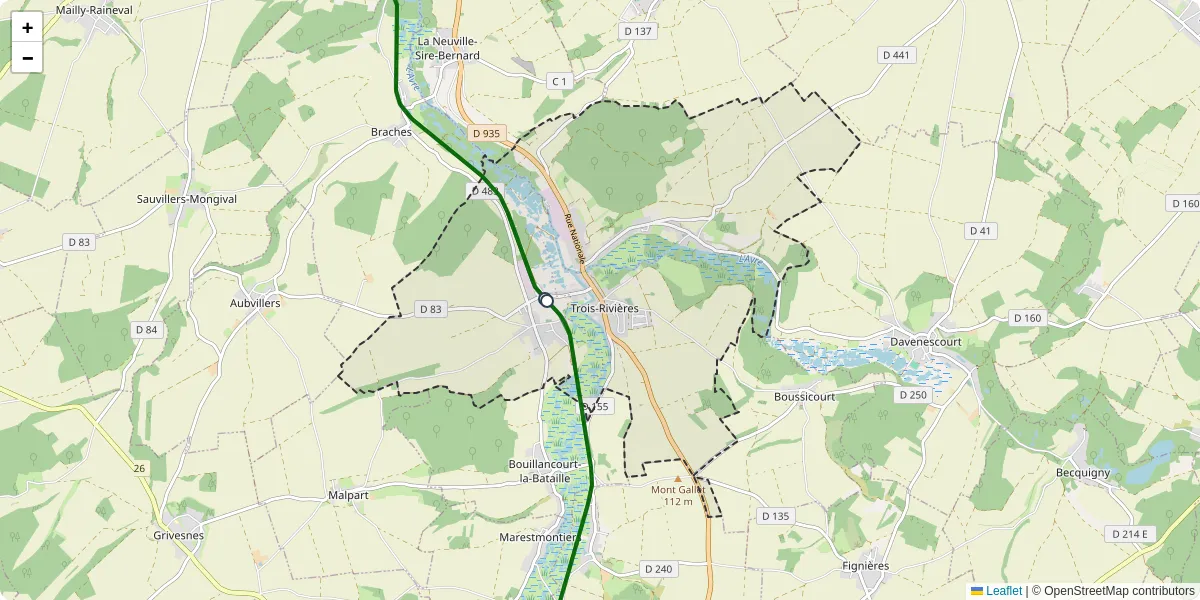 Carte du réseau de transport en commun à Trois-Rivières - lignes de bus et arrêts