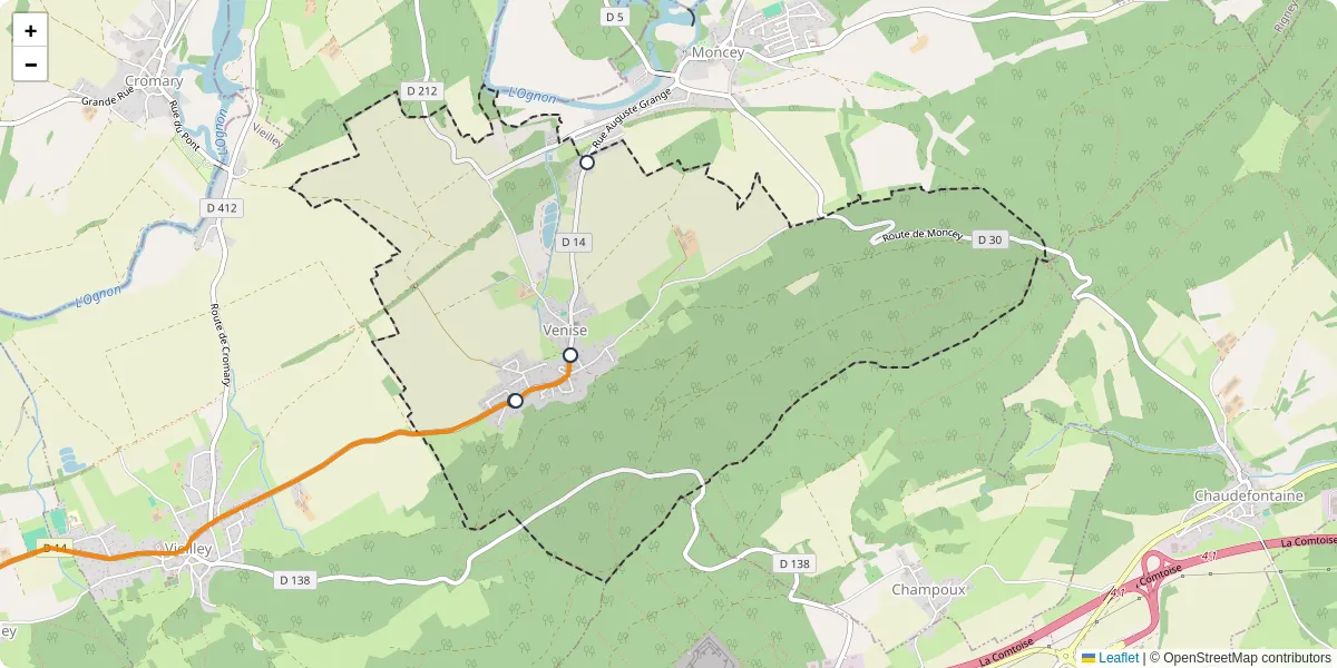 Carte du réseau de transport en commun à Venise - lignes de bus et arrêts