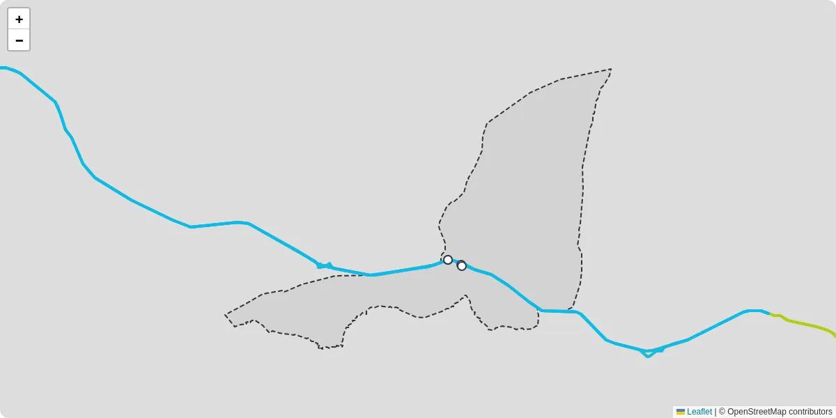 Carte du réseau de transport en commun à Ville-en-Sallaz - lignes de bus et arrêts