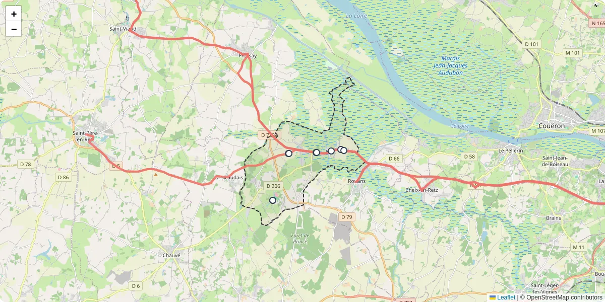 Carte du réseau de transport en commun à Vue - lignes de bus et arrêts